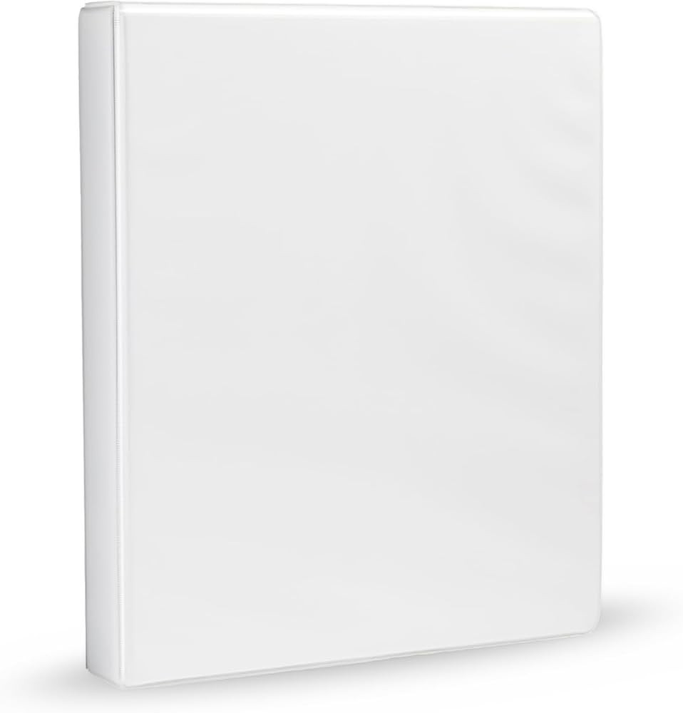 Amazon Basics 3-Ring Binder, 1-Inch - White 1 Pack | Amazon (US)