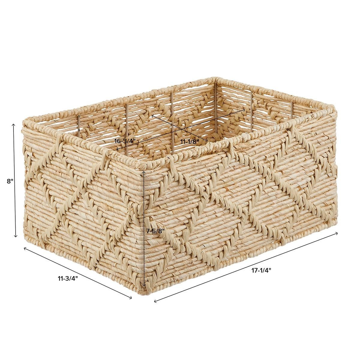 Large Trellis Maize Bin Natural | The Container Store