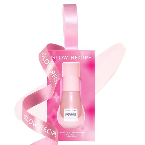 Glow Recipe Stocking Stuffer Niacinamide Serum Dew Drops Ornament - Hydrating Face Serum & Illuminating Makeup Primer for Dewy, Glass Skin + Hyaluronic Acid for Plumping & Highlighting (15 ml) | Amazon (US)