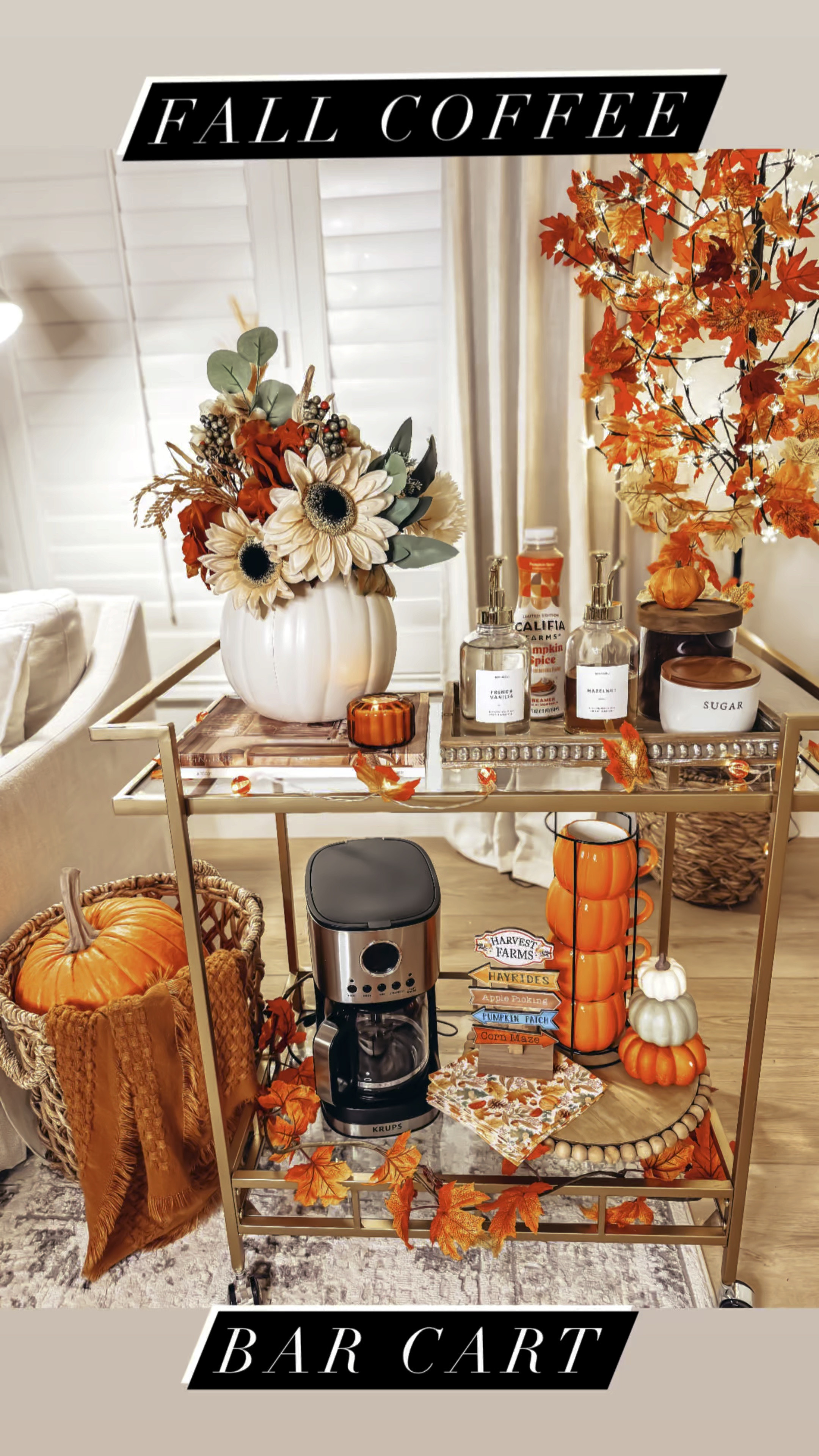 FALL COFFEE CART!  🍂🎃  Fall.
Halloween. Diy. Home decor.

#LTKHalloween #LTKSeasonal #LTKVideo