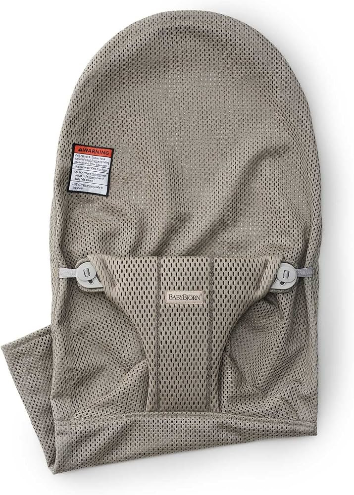 BabyBj\u00f6rn Fabric Seat for Bouncer, Mesh, Gray Beige | Amazon (US)