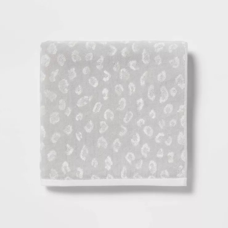 Leopard Reversible Towel Gray - Threshold™ | Target