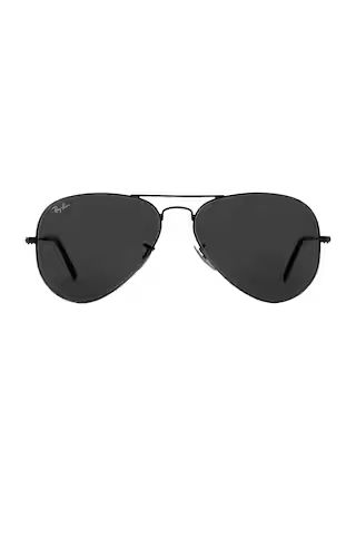 Ray-Ban Aviator Classic in Black from Revolve.com | Revolve Clothing (Global)