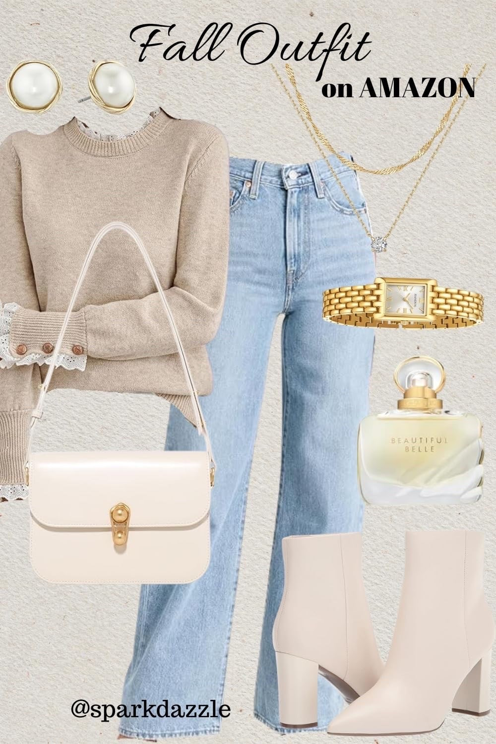 Amazon Fall Outfit Inspo | Neutral Sweater & Jeans

A classic Amazon fall outfit with a cozy neutral sweater, light-wash jeans, cream ankle boots and a structured shoulder bag. Gold jewelry adds the perfect polished touch to this easy everyday look. A cute outfit idea for coffee dates, errands, casual workdays, school drop-off or weekend plans. Save for your fall wardrobe inspiration!

#AmazonFashion #AmazonFinds #FallOutfit #FallOutfitInspo #FallFashion #AmazonOutfit #NeutralOutfit #SweaterOutfit #JeansOutfit #AnkleBoots #CasualChic #EverydayStyle #AutumnStyle #FallWardrobe #WomensFashion #OOTD