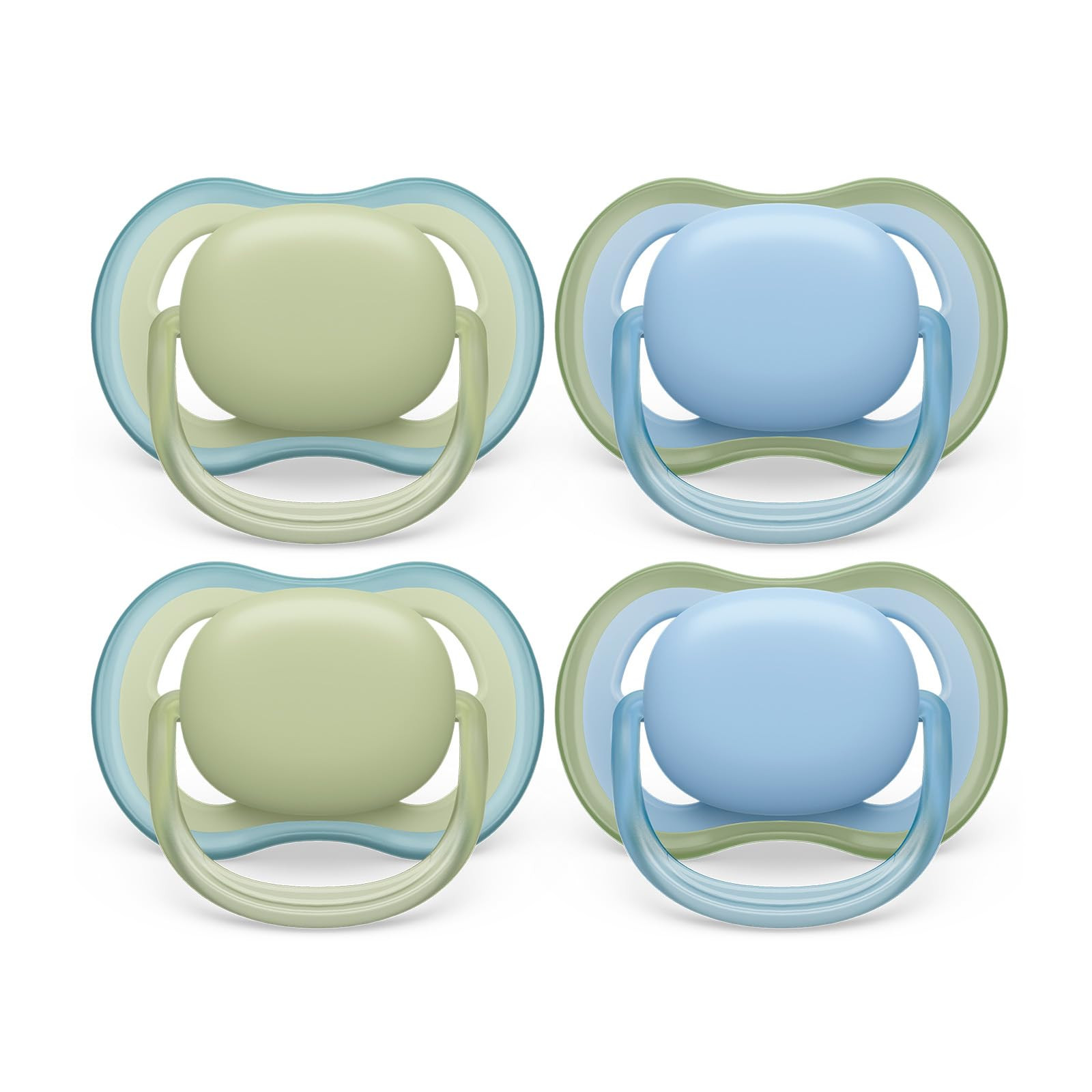 Philips Avent Ultra Air Pacifier - 4 x Light, Breathable Baby Pacifiers for Babies Aged 0-6 Month... | Amazon (US)