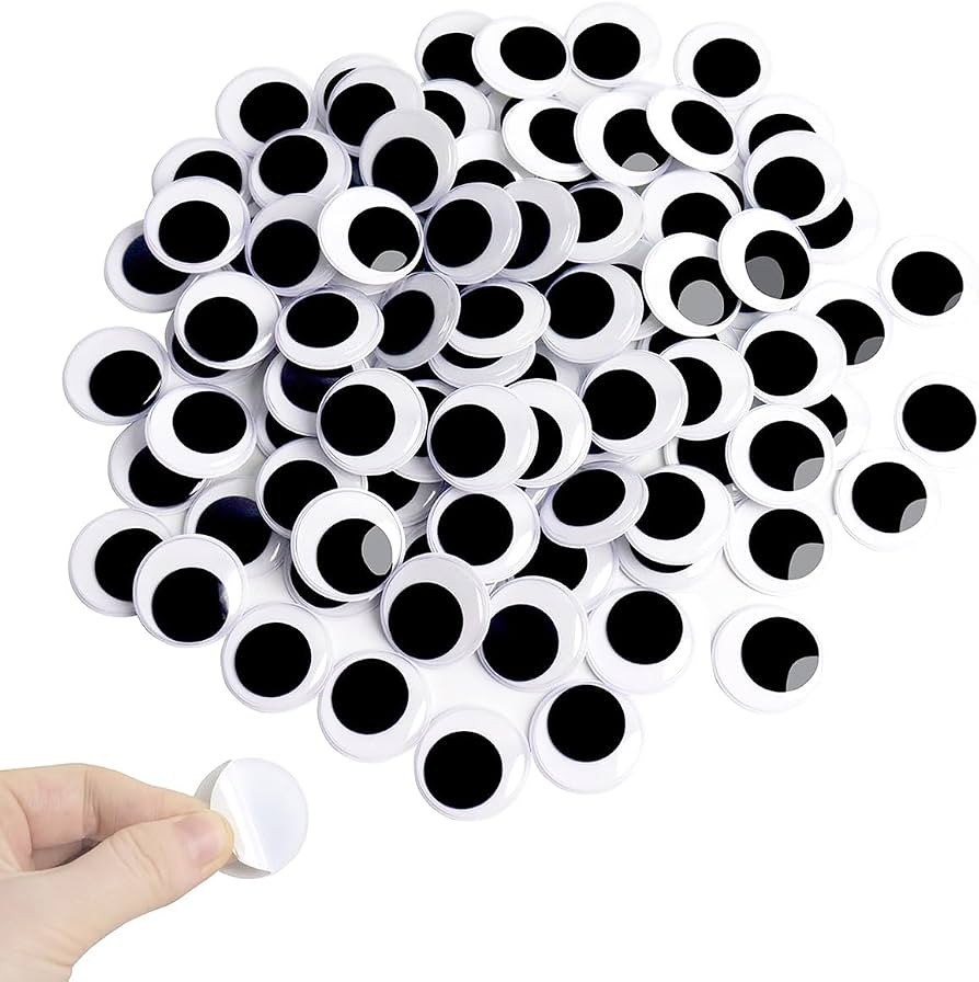 Large Plastic Googly Wiggle Eyes for DIY Crafts Making and Party Decorations | Amazon (US)