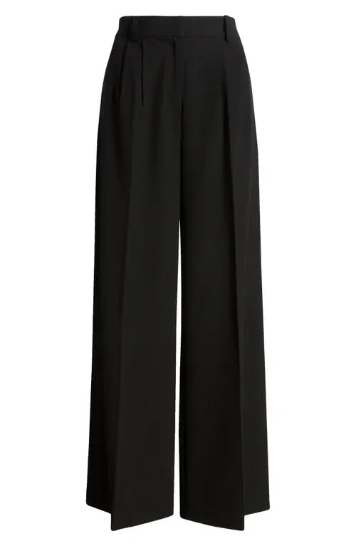 Open Edit Wide Leg Pants in Black at Nordstrom, Size 10 | Nordstrom