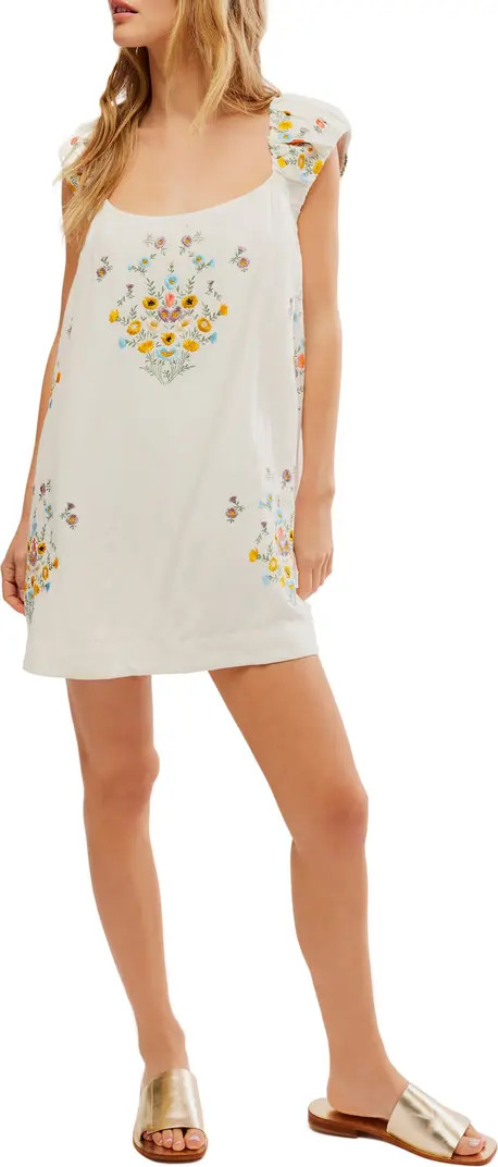 Wildflower Embroidered Minidress | Nordstrom