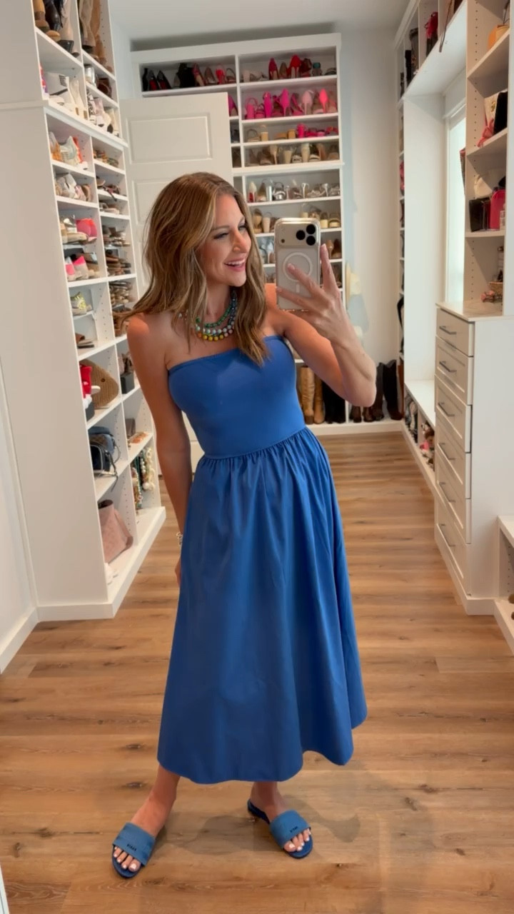 In a small dress, sandals, necklace and accessories - fits tts.

#LTKgrwm #LTKootd #LTKSeasonal