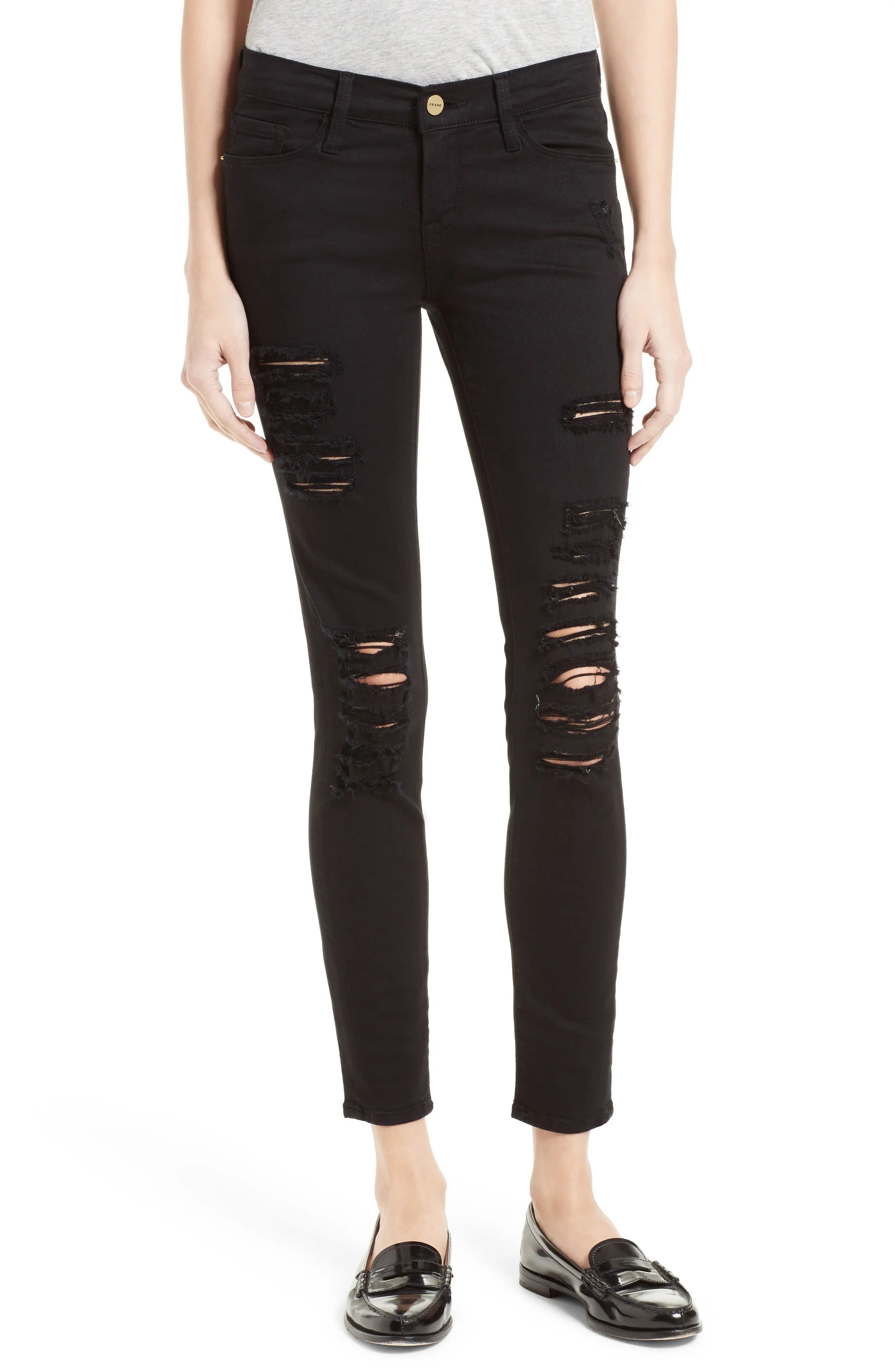 Le Color Rip Skinny Jeans | Nordstrom