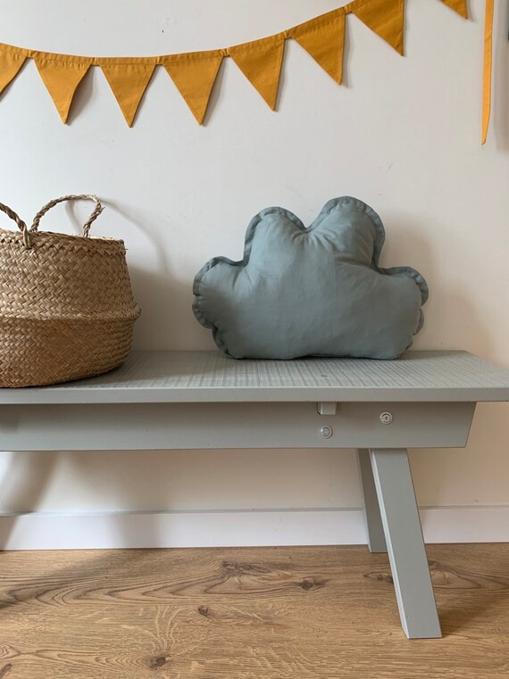 DUSTY MINT CLOUD pillow, cushion, children's pillow, decorative pillow, kids room, baby bedding,k... | Etsy (US)
