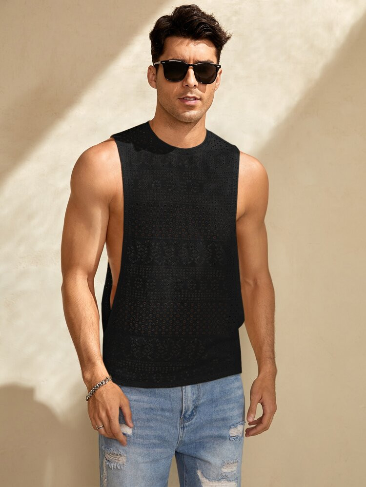 SHEIN X Ultra Men Solid Schiffy Tank Top | SHEIN