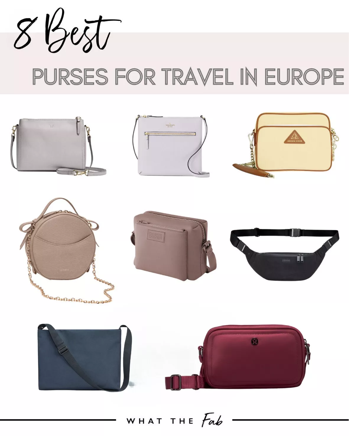 8 Great Crossbody Bags Perfect for Travel