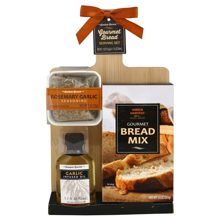 Bread Mix Gift Set with Serving Board by Amber Harvest - 11oz, 1.7 fl oz | Walmart (US)