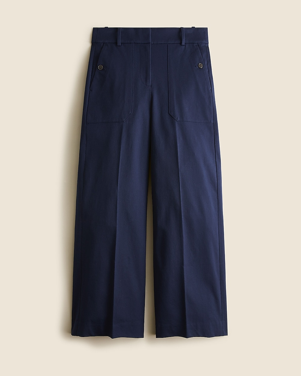 Sydney wide-leg pant in bi-stretch cotton blend | J. Crew US