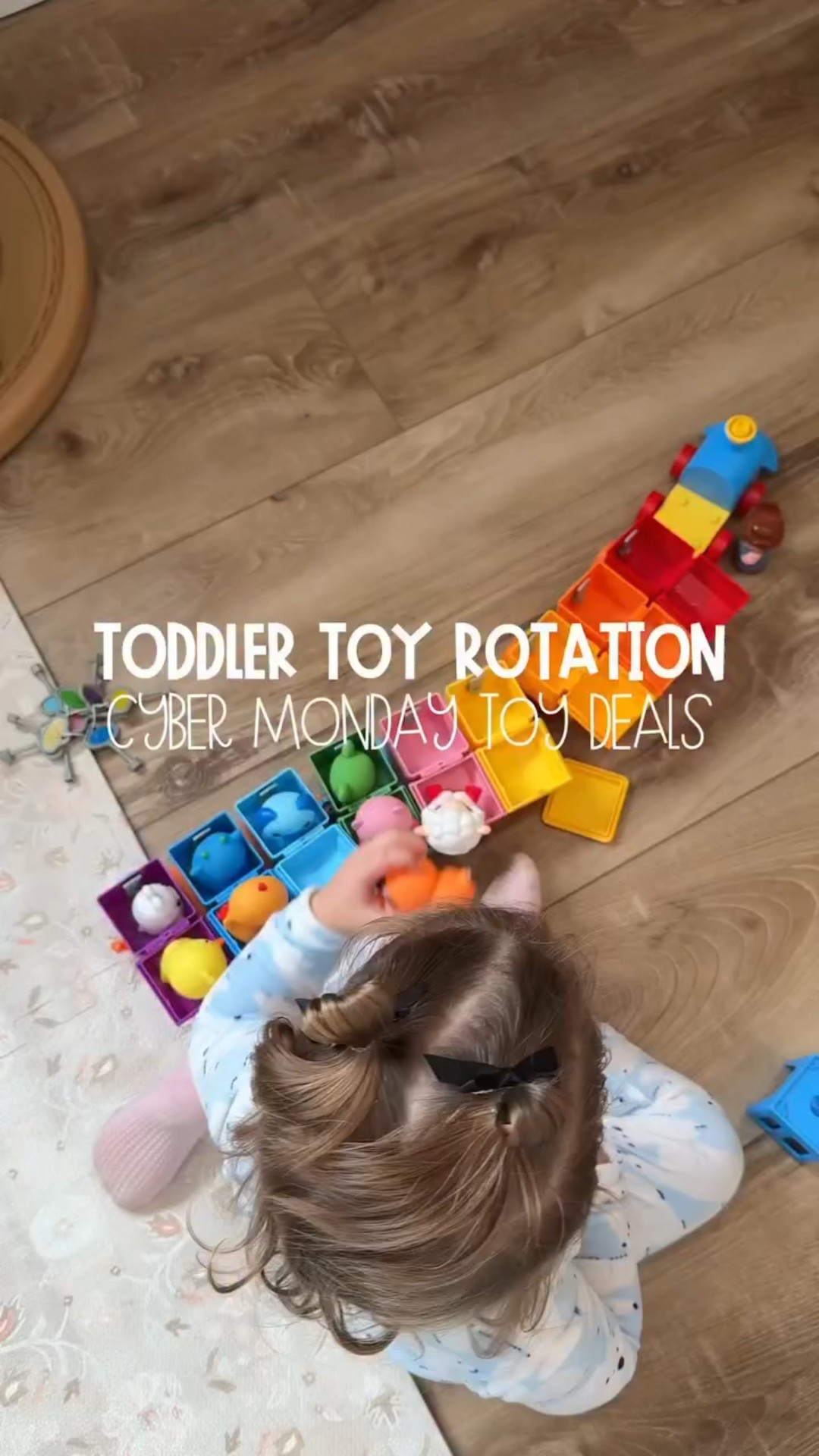 #ad Cyber Monday toy rotation! 🧸✨
Teaming up with @hahaland_kids for this week’s setup ♥️

Comment ✨DEALS✨ and I’ll send you all the links! You can also find everything in my bio or on my storefront.

This rotation honestly worked out perfectly because we already use so many of their toys on a daily basis. I pulled out some of Macy’s current favorites — the ball drop + car ramp, the farm animal train, the busy book, the push cars, and more.

Everything in this week’s rotation is on Cyber Monday sale, so if you’re grabbing holiday gifts or just want a little playroom refresh, this is such a good time to check these out! 

#toyrotation #toddlertoys #cybermondaydeals #playroominspo #toddleractivities #toddlertoyrotation #giftideas #toddlergift #toddlergiftideas #christmasgiftideas