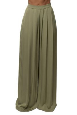 Jluxlabel Women's Clara Wide Leg Pleated Trousers - Black | Macy's