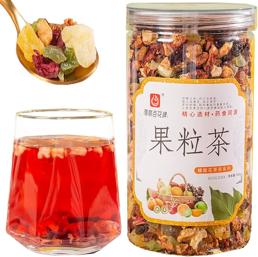 Mixed Fruit Cold Or Hot Brew Tea12.34oz/350g, DIY Dried Fruit Drinks Tea Loose Lea,Dried Fruit Te... | Amazon (US)