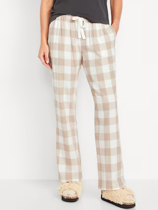 Mid-Rise Flannel Pajama Pants for Women | Old Navy (US)