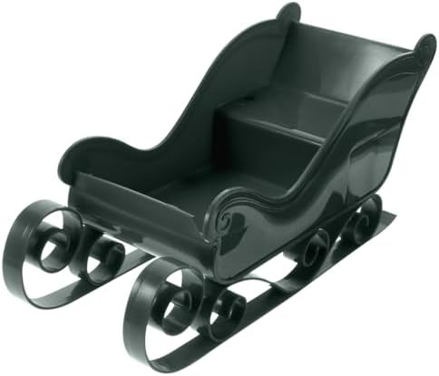 Kisangel Christmas Santa Sleigh Ornament, Plastic Mini Sleigh Model Decor, Santa Candy Dish Deskt... | Amazon (US)