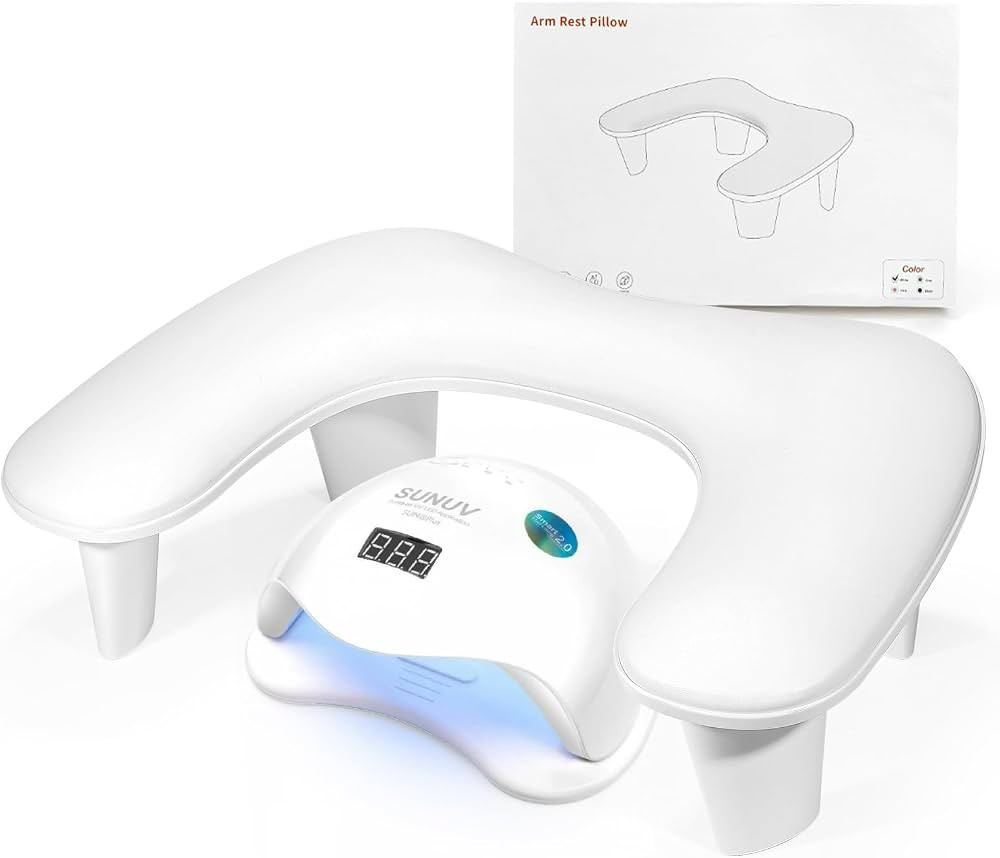 LIONVISON Arm Rest for Nails Tech U Shaped - Comfortable Manicure Nail Hand Rest Pillow Cushion, ... | Amazon (US)