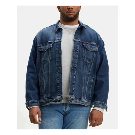 LEVI'S Mens Navy Denim Jacket 4XL | Walmart (US)