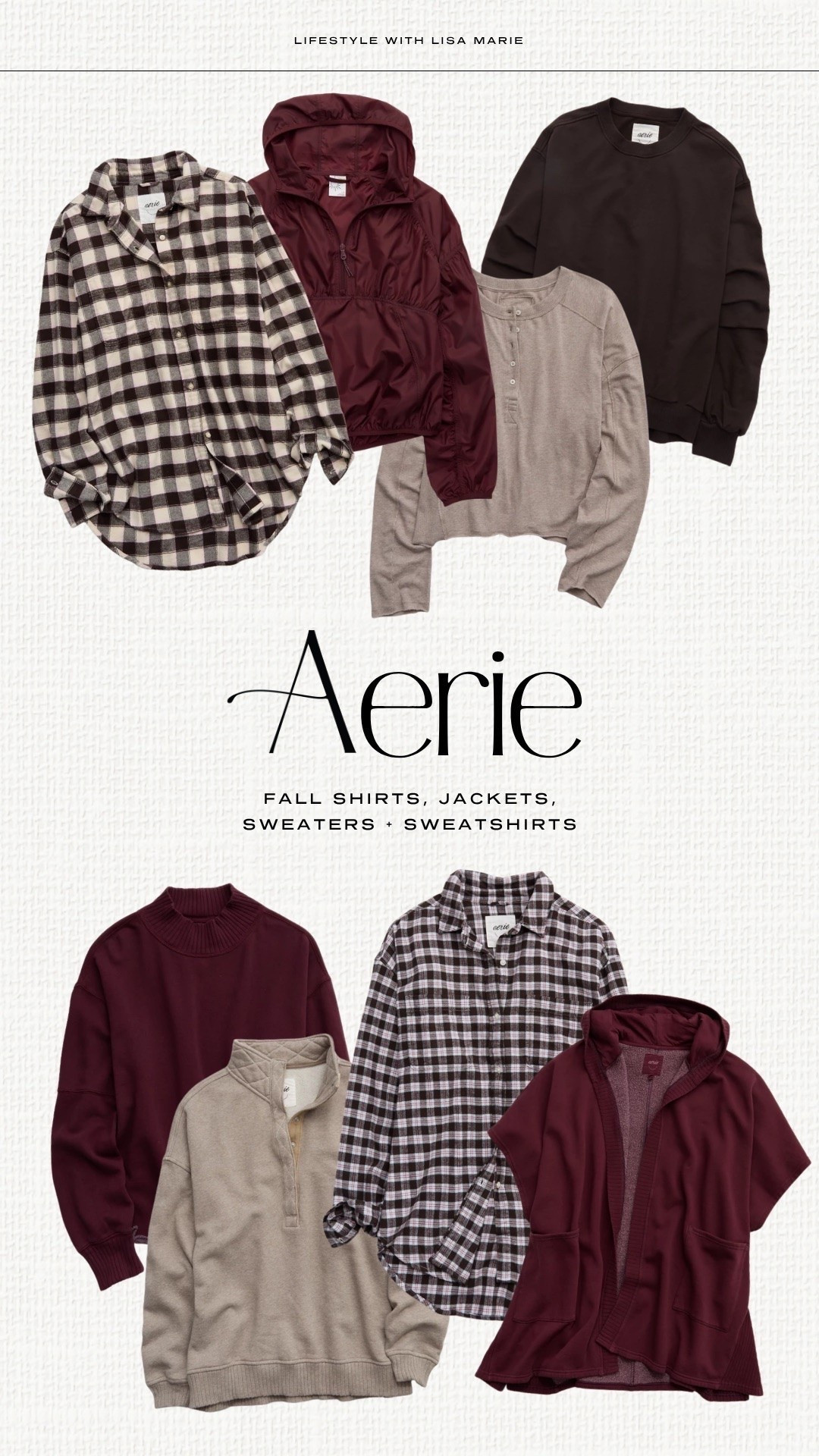 Aerie shirts, jackets, sweaters and sweatshirts for fall! Plaid button downs and blouses. Half zip jackets and sweatshirts. Mock neck sweaters. Short and long sleeve cardigans. Elevated casual fall outfits and layers. Transitional pieces for fall and winter.

#LTKSeasonal #LTKSaleAlert #LTKPetite