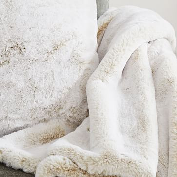 Faux Fur Chinchilla Pillow Cover & Throw Set | West Elm (US)