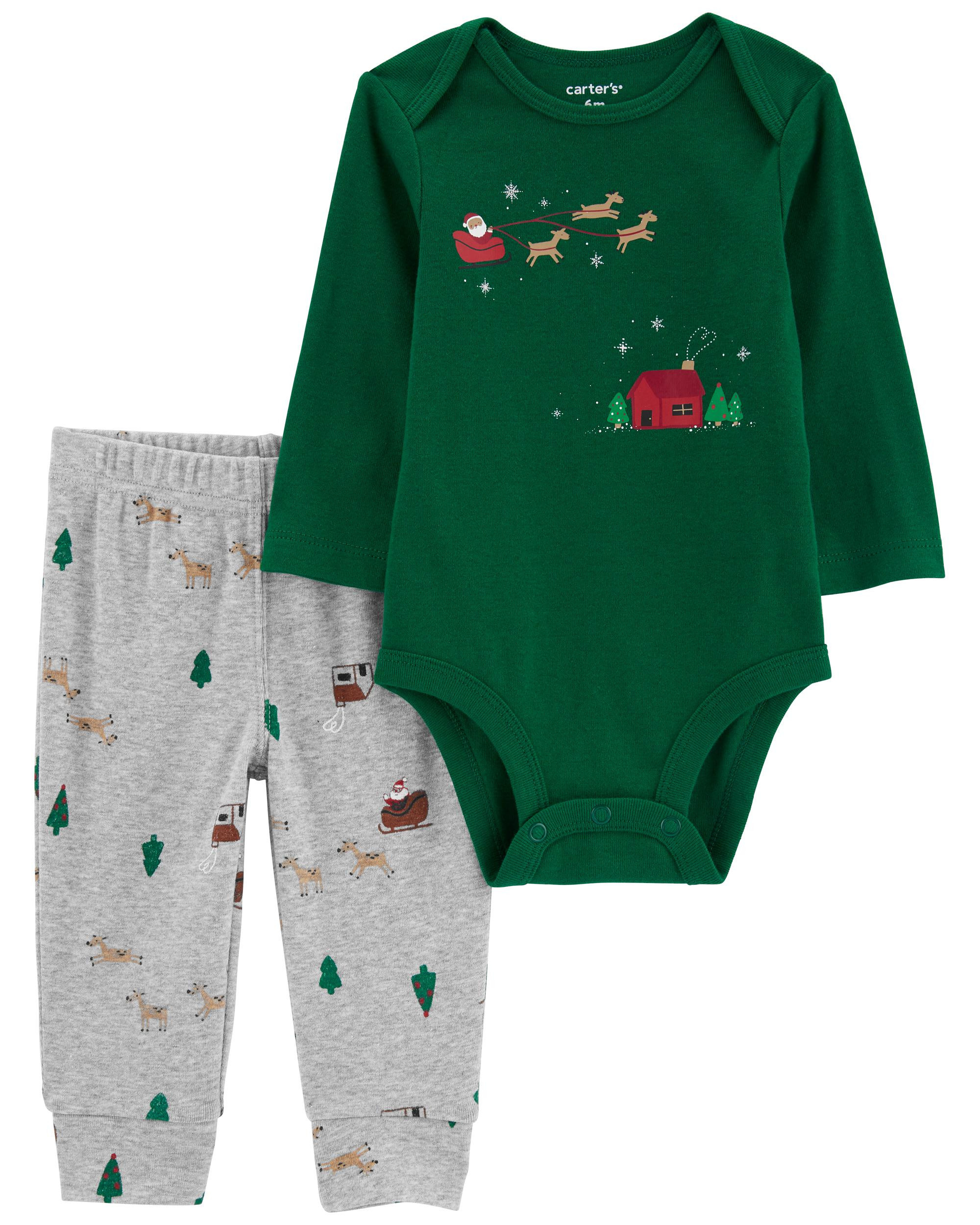 Baby 2-Piece Christmas Bodysuit Pant Set | Carter's
