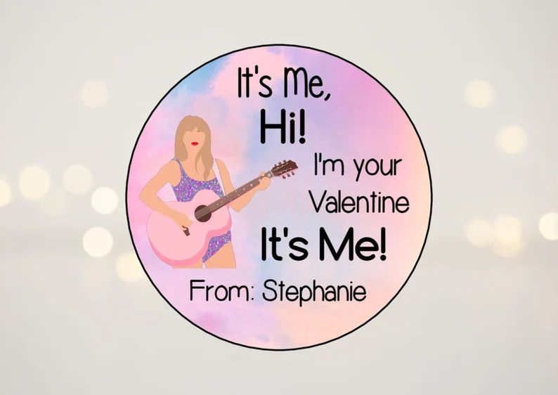 Taylor Valentine Stickers, Swift Valentine Stickers, Classroom Valentine Stickers, School Valenti... | Etsy (US)