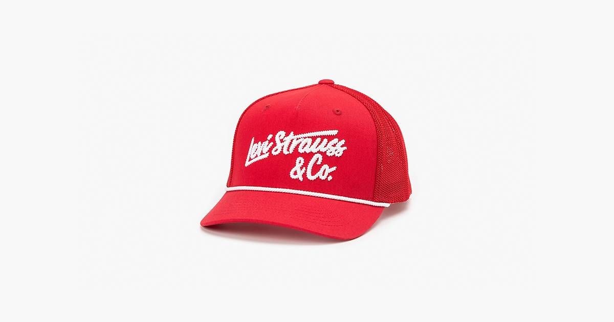 Embroidered Flexfit® Trucker Cap - Red | Levi's® US | LEVI'S (US)