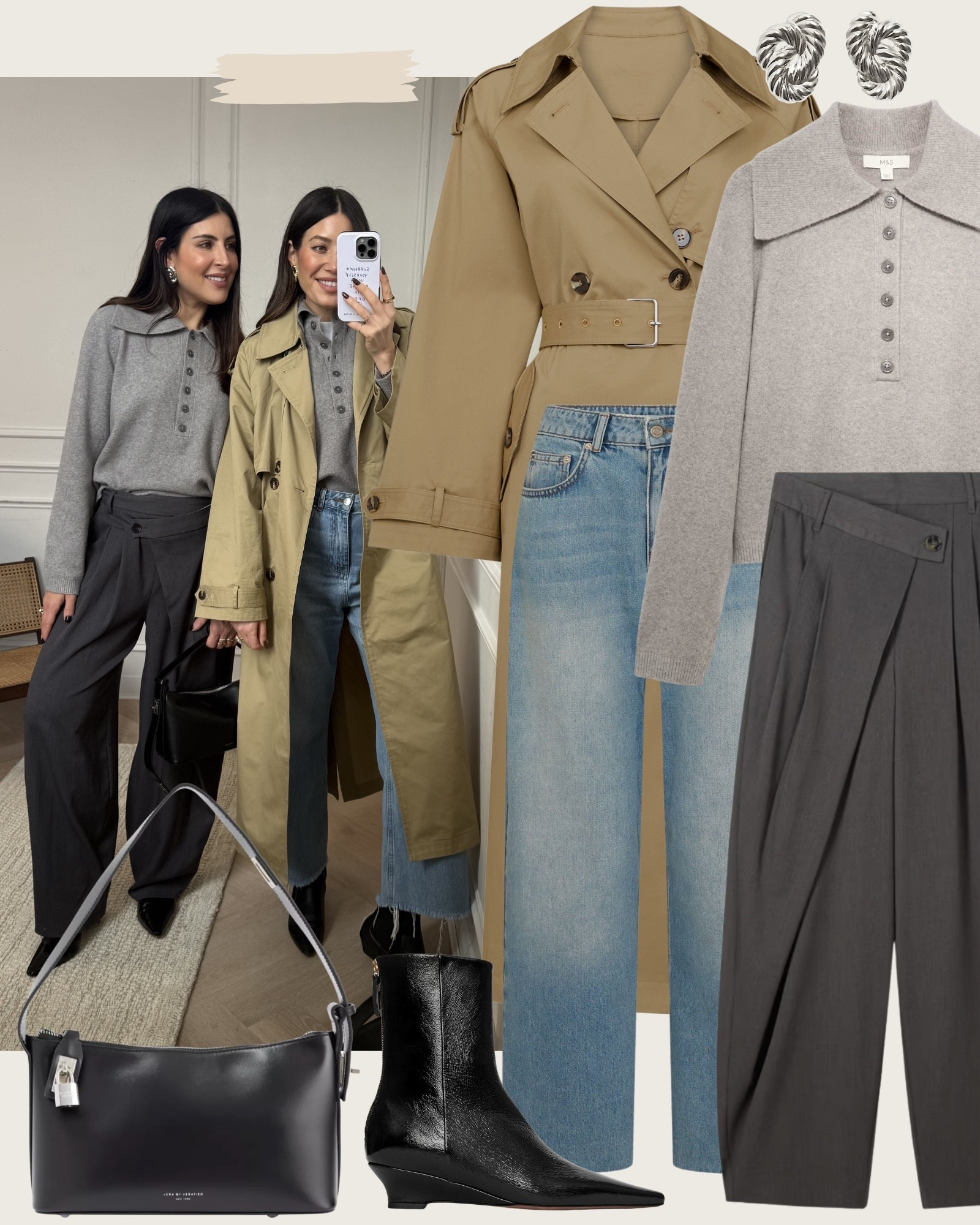 Recent outfits you’ve loved 🫶🏻 spring outfits | trench coat | M&S | pointed boots | polo jumper | statement earrings

#LTKootd #LTKgrwm #LTKdayinmylife