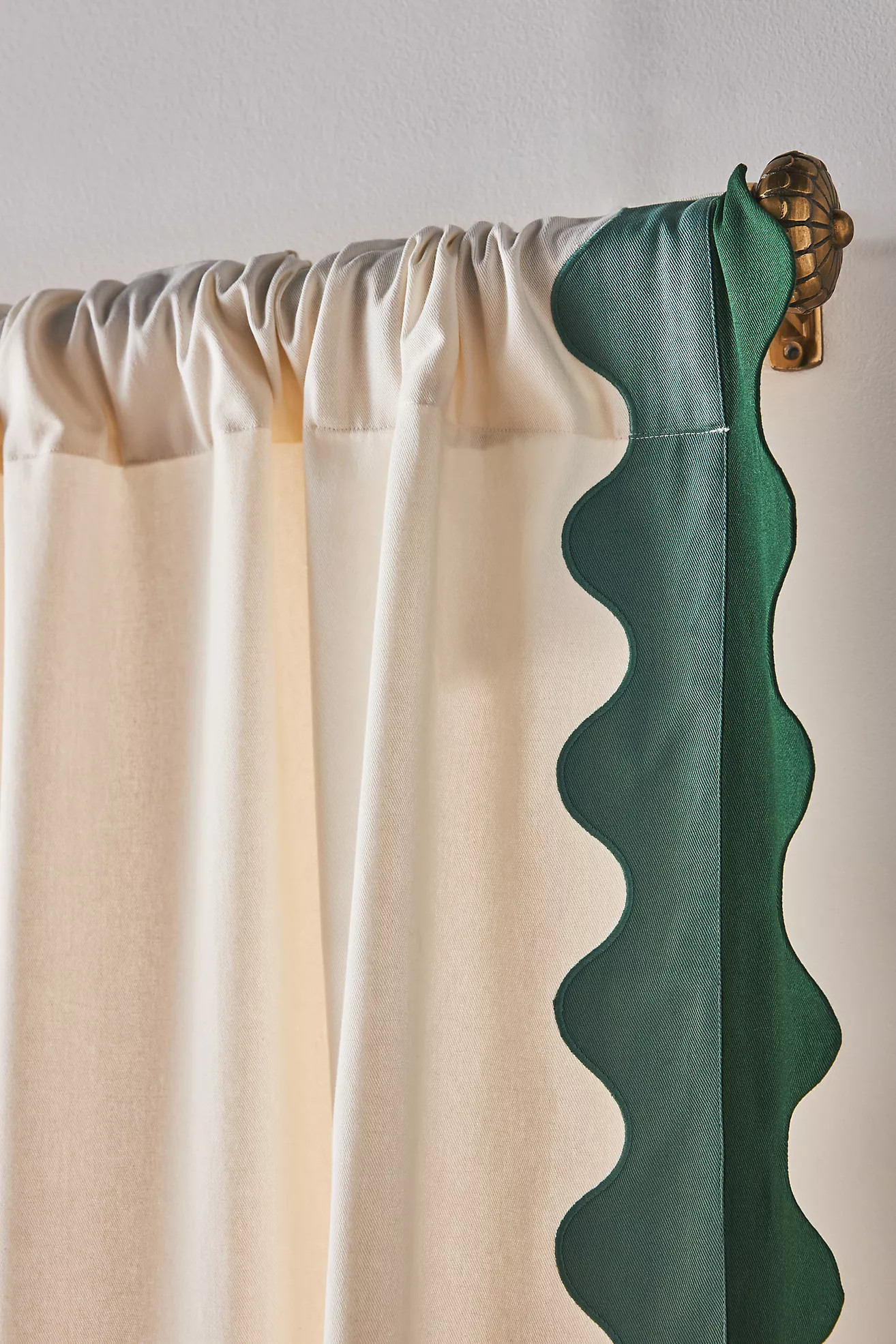Maeve Scalloped Curtain | Anthropologie (US)