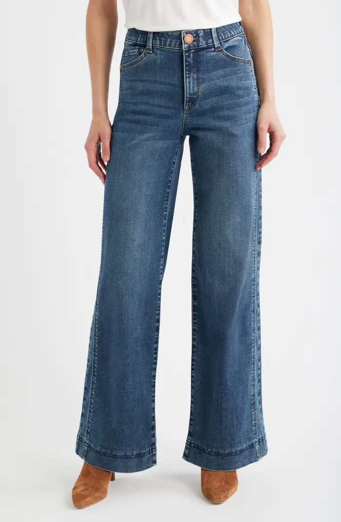 Wit & Wisdom Gracie Skyrise Double Side Seam Wide Leg Jeans | Nordstrom | Nordstrom