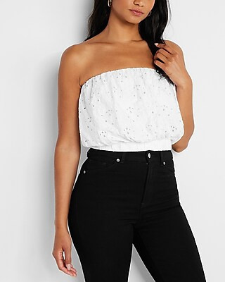 Eyelet Bubble Tube Top - Nordstrom Anniversary Sale | Express