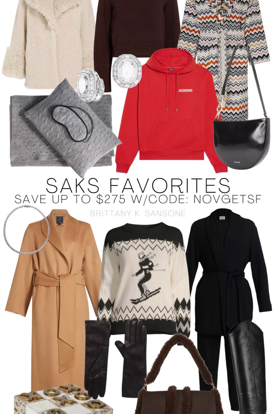 @saks favorites save up to $275 with code:NOVGETSF

#saks 
#sakspartner 

#LTKSeasonal #LTKHoliday