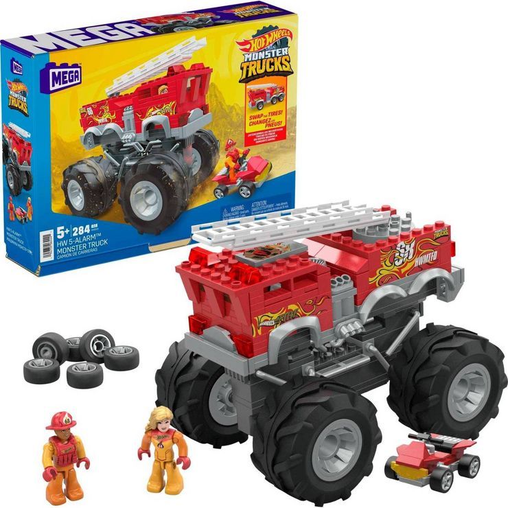 MEGA Hot Wheels HW 5-Alarm Monster Truck Building Set - 279pcs | Target