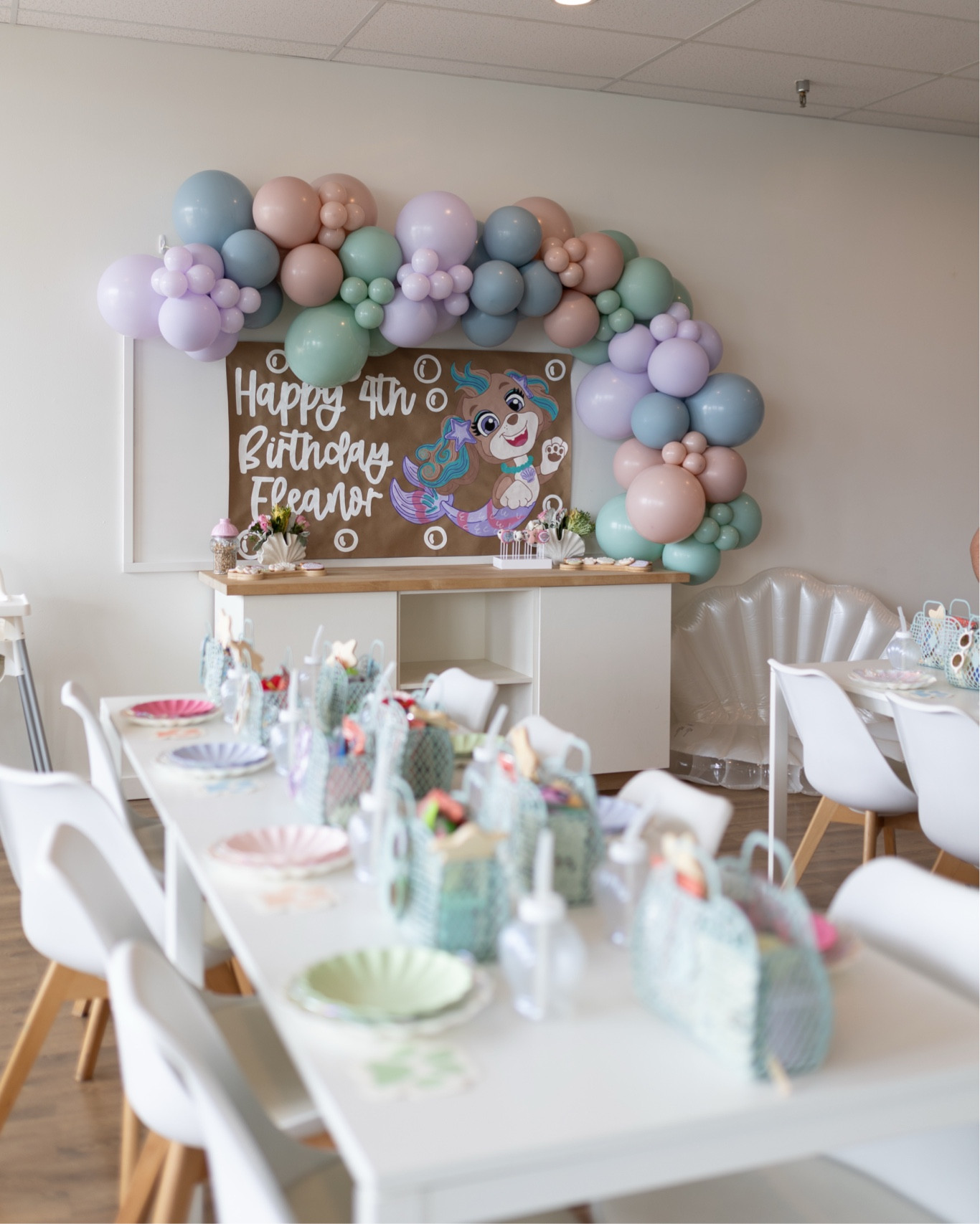 Mermaid birthday party. Paw patrol birthday party. Girls birthday party. Balloon garland DIY  

#LTKParties #LTKFamily #LTKKids
