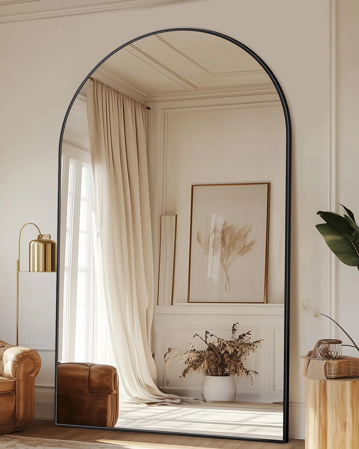 Arched  Metal Oversized Full-Length Mirror | Wayfair North America