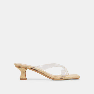 Brevel Vinyl Heels Crystal Jelly | DolceVita.com
