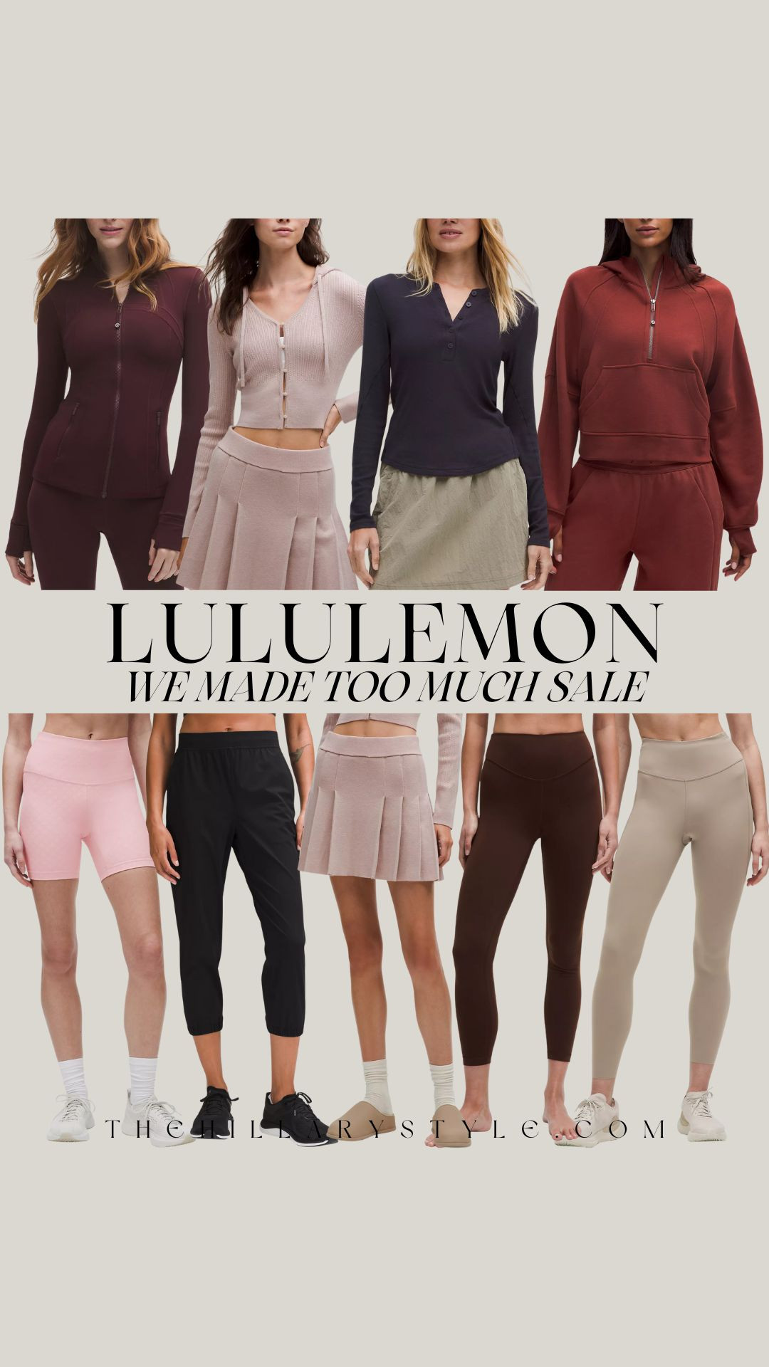 Lululemon We Made Too Much Sale Finds 🛍️

It's time to stock up! 🏃‍♀️ The Lululemon We Made Too Much Sale just dropped a ton of new styles, and you know I had to grab these must-have pieces! From the softest athleisure tops and comfy skirts to the best-selling Align leggings and everyday everywhere pants, these finds are perfect for your fall and winter wardrobe. I'm loving the neutral aesthetic and rich, deep tones for the season. Shop my exact picks and similar deals before they sell out! #LuluSaleAlert #LululemonHacks

#TheHillaryStyle #lululemon #lululemonsale #wemadetoomuch #lulu #athleisure #ootd #fallfashion #alignleggings #neutralaesthetic #luluaddict #activewear #gymfit #styleinspo #shopmylook 

 

#LTKSeasonal #LTKActive #LTKSaleAlert