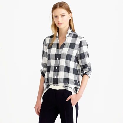 Flannel shirt in buffalo check | J.Crew US