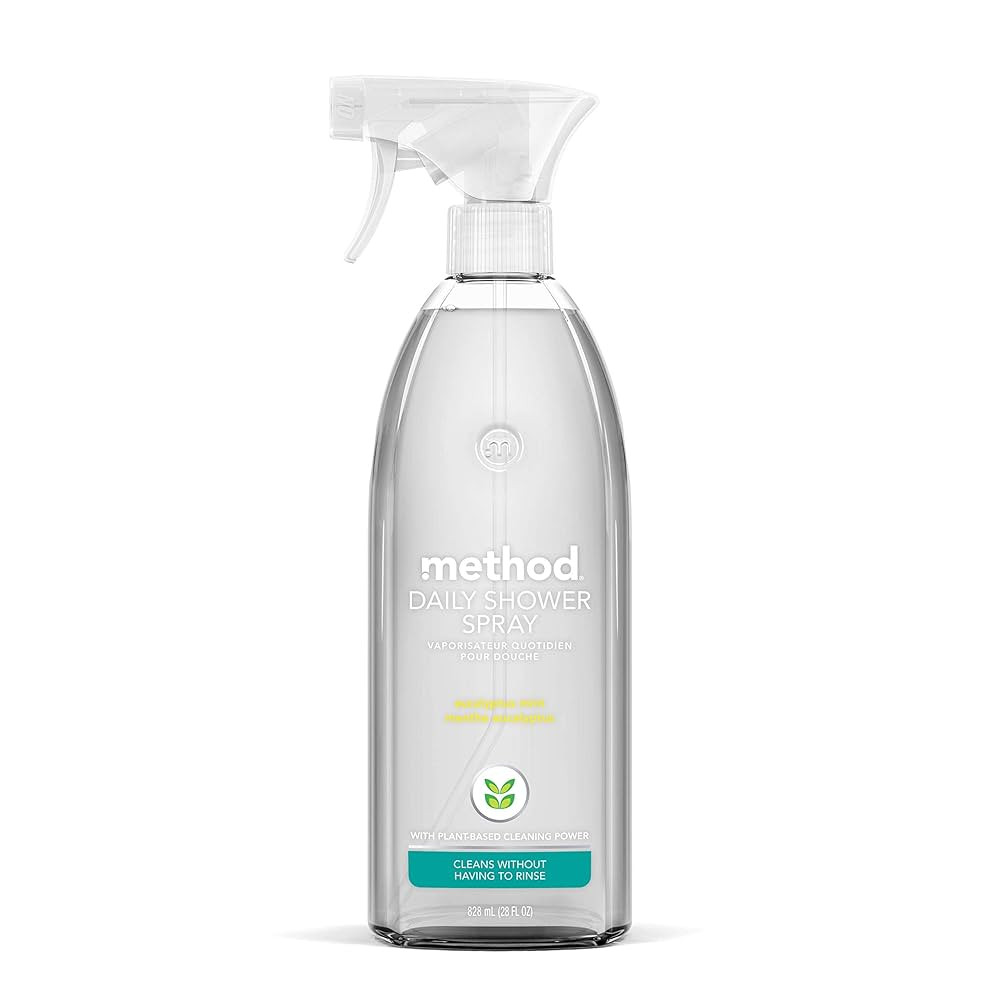 Method Daily Shower Spray Cleaner, Eucalyptus Mint, For Showers, Tile, Fixtures, Glass and Tubs, ... | Amazon (US)