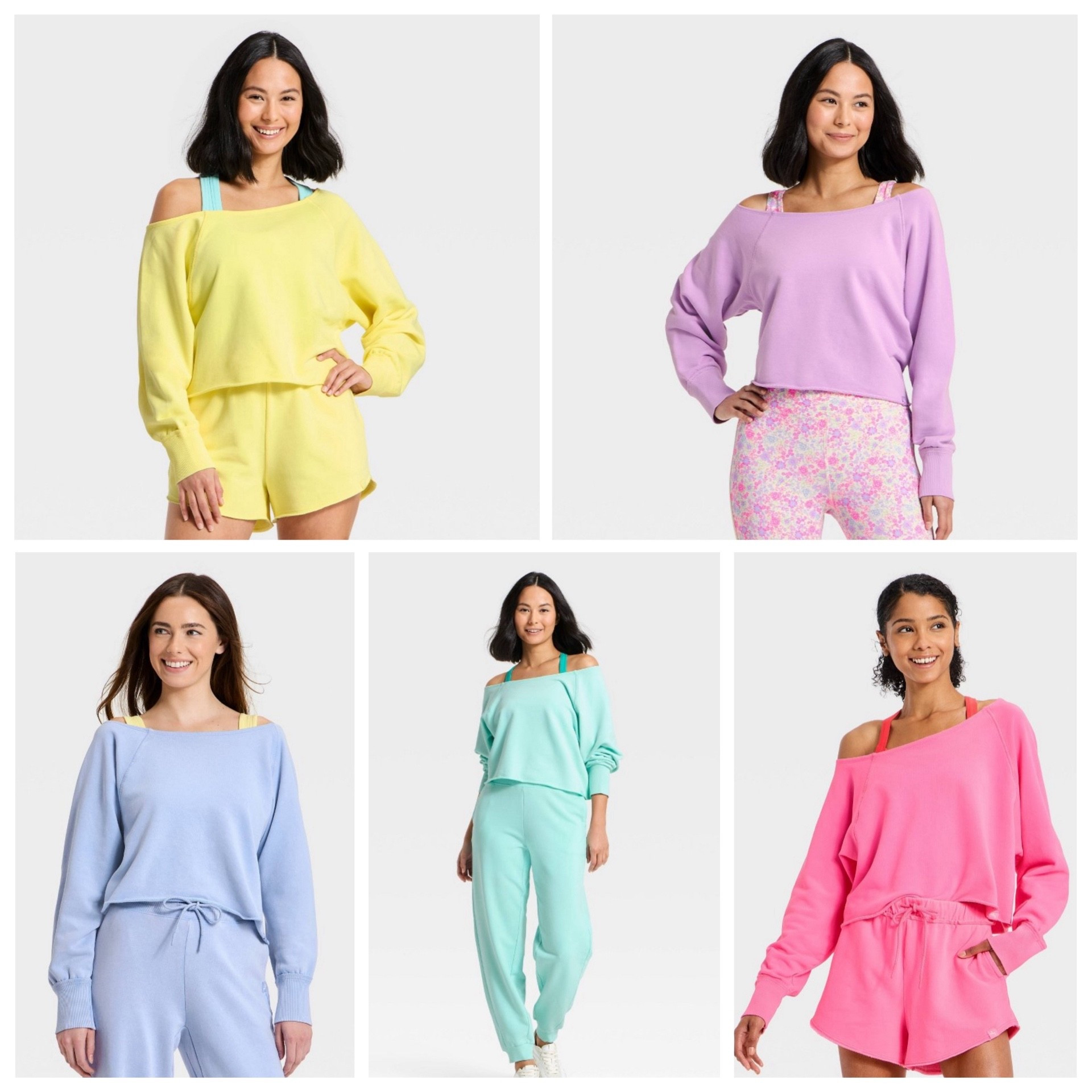 Off the shoulder sweatshirts at Target! 🎯 All come with either matching/coordinating joggers, leggings or shorts!

#LTKActive #LTKFindsUnder50 #LTKmomlife