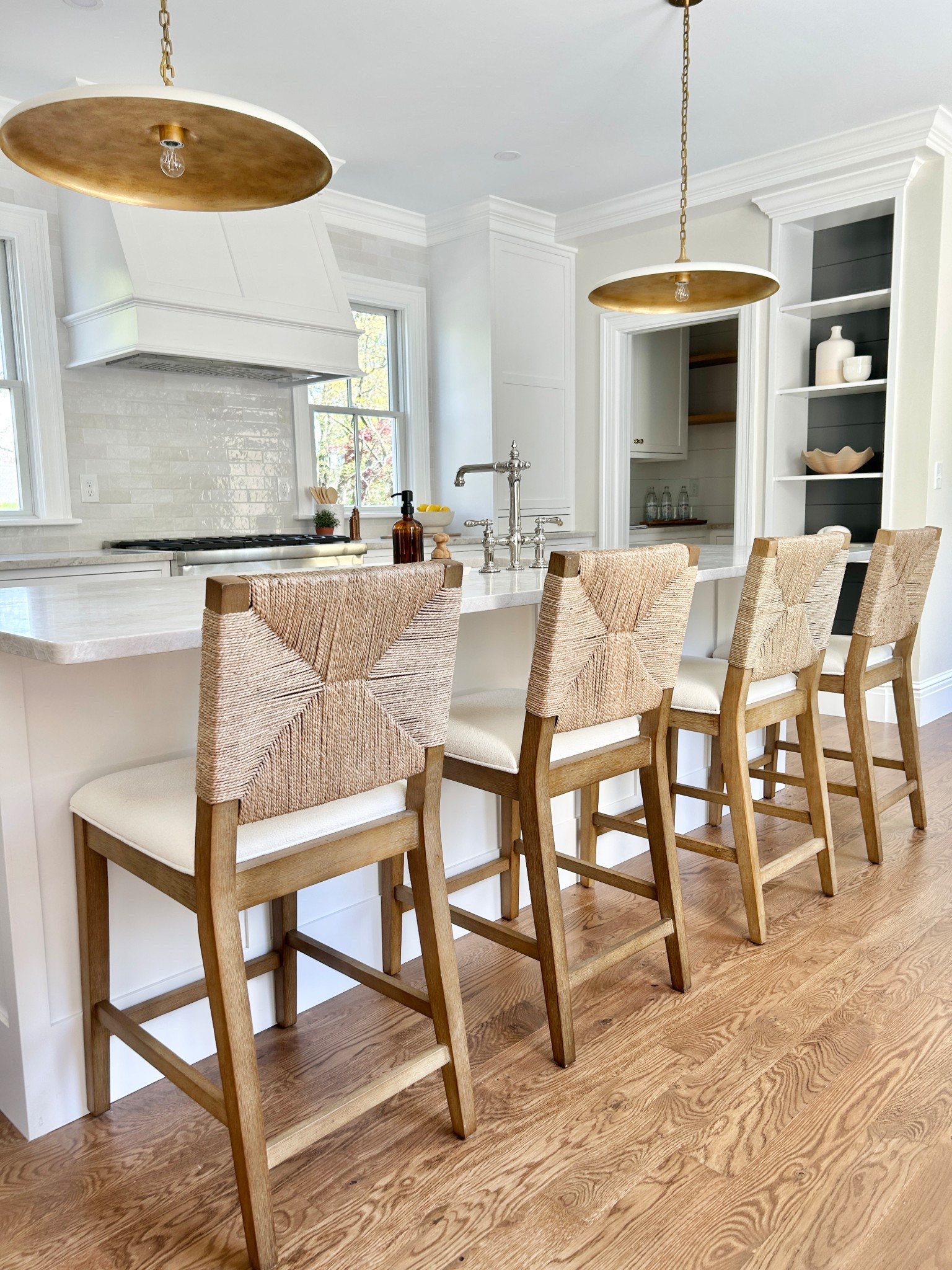 Counter stools with elegant coastal vibe.

#counterstools

#LTKHome