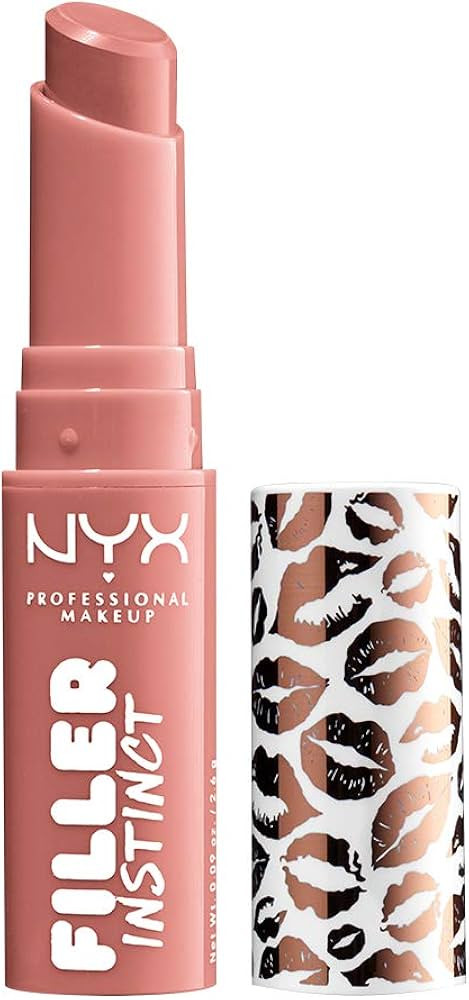 NYX PROFESSIONAL MAKEUP Filler Instinct Plumping Lip Color, Lip Balm - Beach Casual (Nude Pink) | Amazon (US)