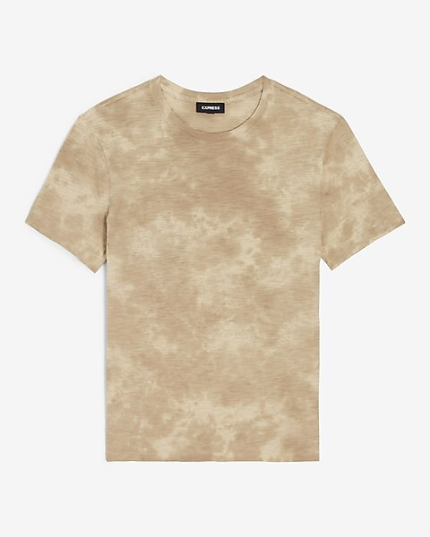 EDITION Tan Tie-Dye Crew Neck T-Shirt | Express