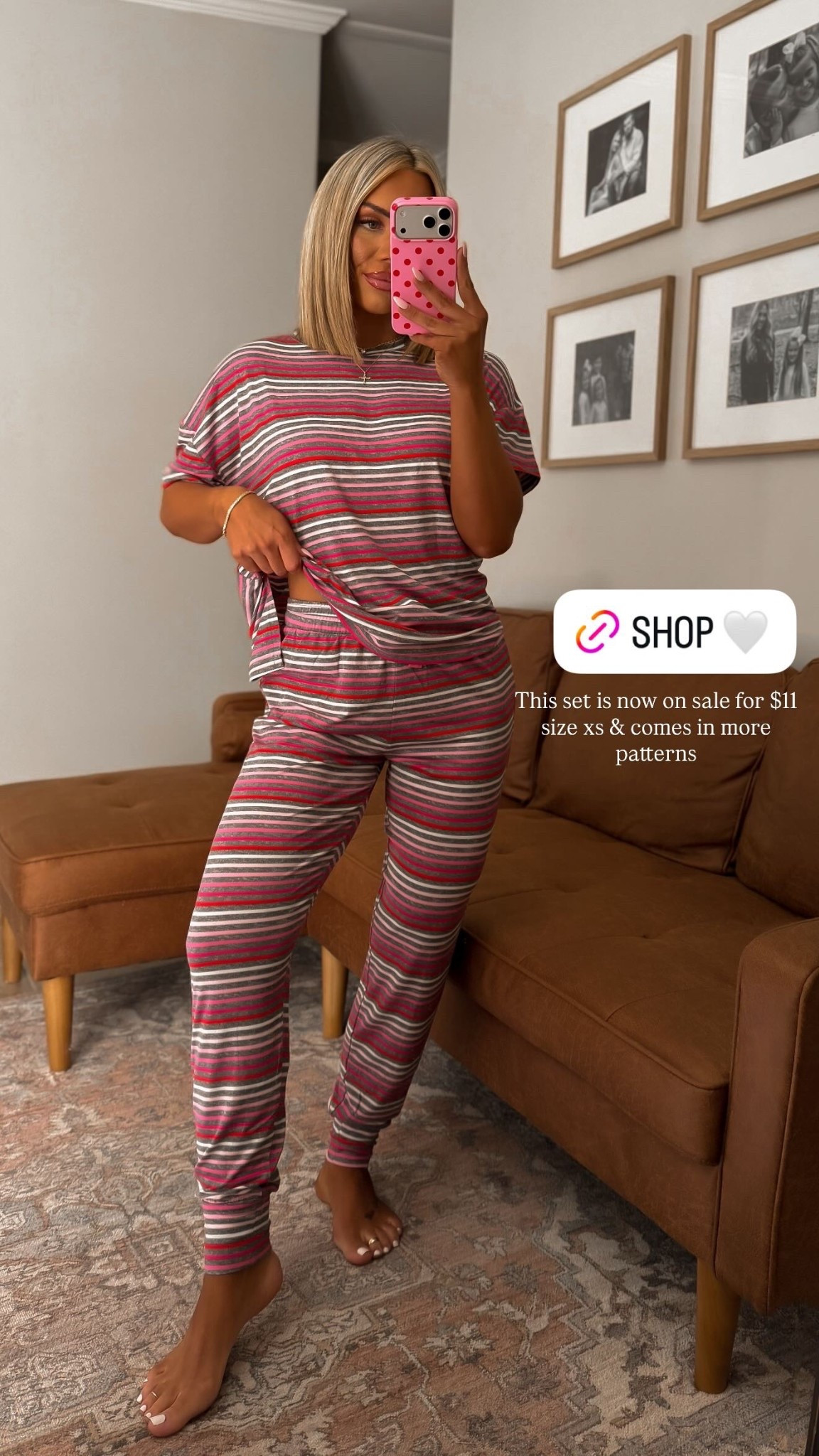 This set is now on sale for $11 size xs & comes in more patterns