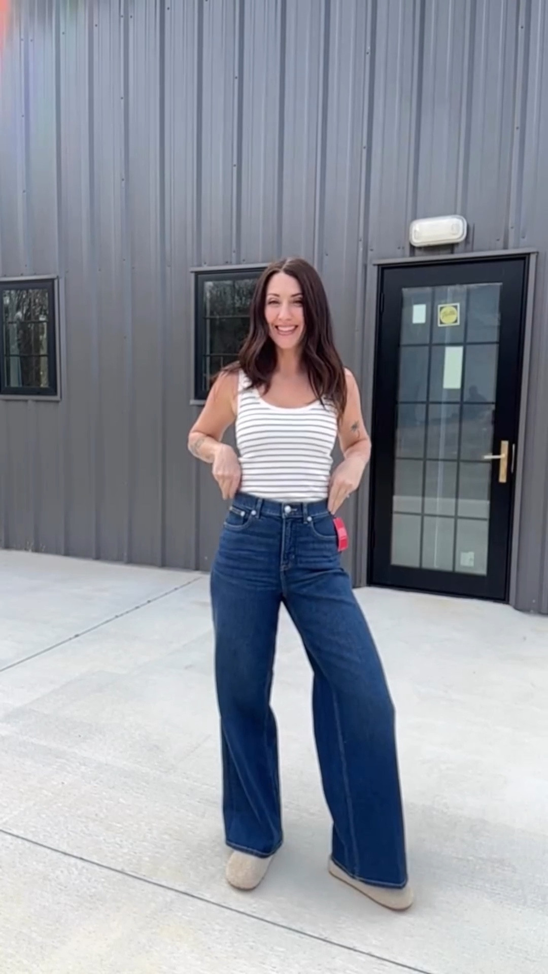 Wearing the size small in the regular length, I think I would have preferred the long length though. I’m 5’8” and wear a 27” waist and these fit me great! 

I have to admit, these Spanx jeans are insanely comfortable and offer a lot of stretch!! I thought I was going to like the light wash denim the most, but I am really feeling the dark wash denim.

Millennial mom jeans | millennial jeans | trending jeans | Spanx jeans review

#LTKTall #LTKootd #LTKOver40