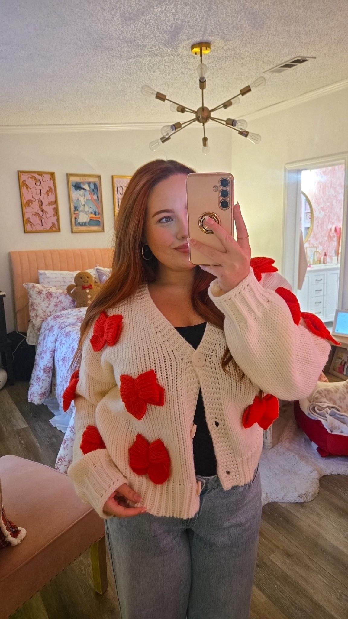 Super cute button up cardigan for Christmas or even pair it with something pink for Valentine’s Day! 🎀❤️

#LTKHoliday #LTKGiftGuide #LTKMidsize